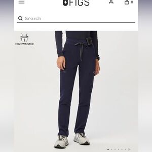 Navy Blue scrub bottoms.